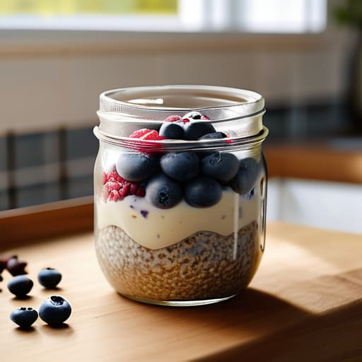 Preparing breakfast with The Overnight Oats System.
