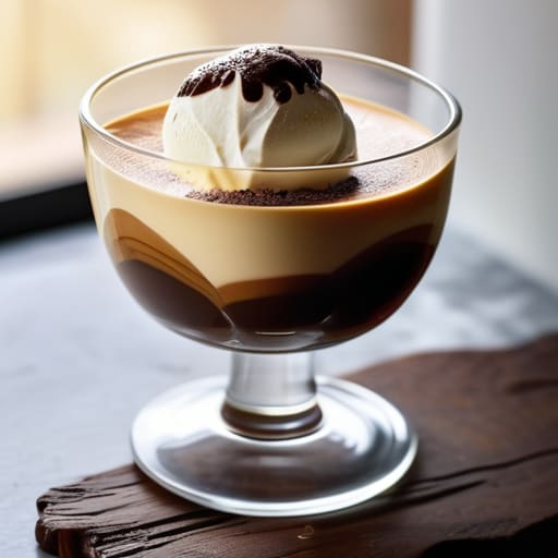 The Three-Ingredient Affogato with espresso and gelato.