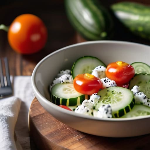 Savory Cottage Cheese Bowls with vegetables.