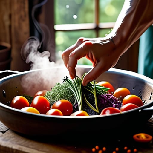 Learning how to cook without a recipe.